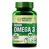 Himalayan Organics Vegan Omega 3, 90 Capsules, Pack of 1