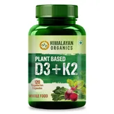 Himalayan Organics Plant Based D3+K2, 120 Capsules, Pack of 1