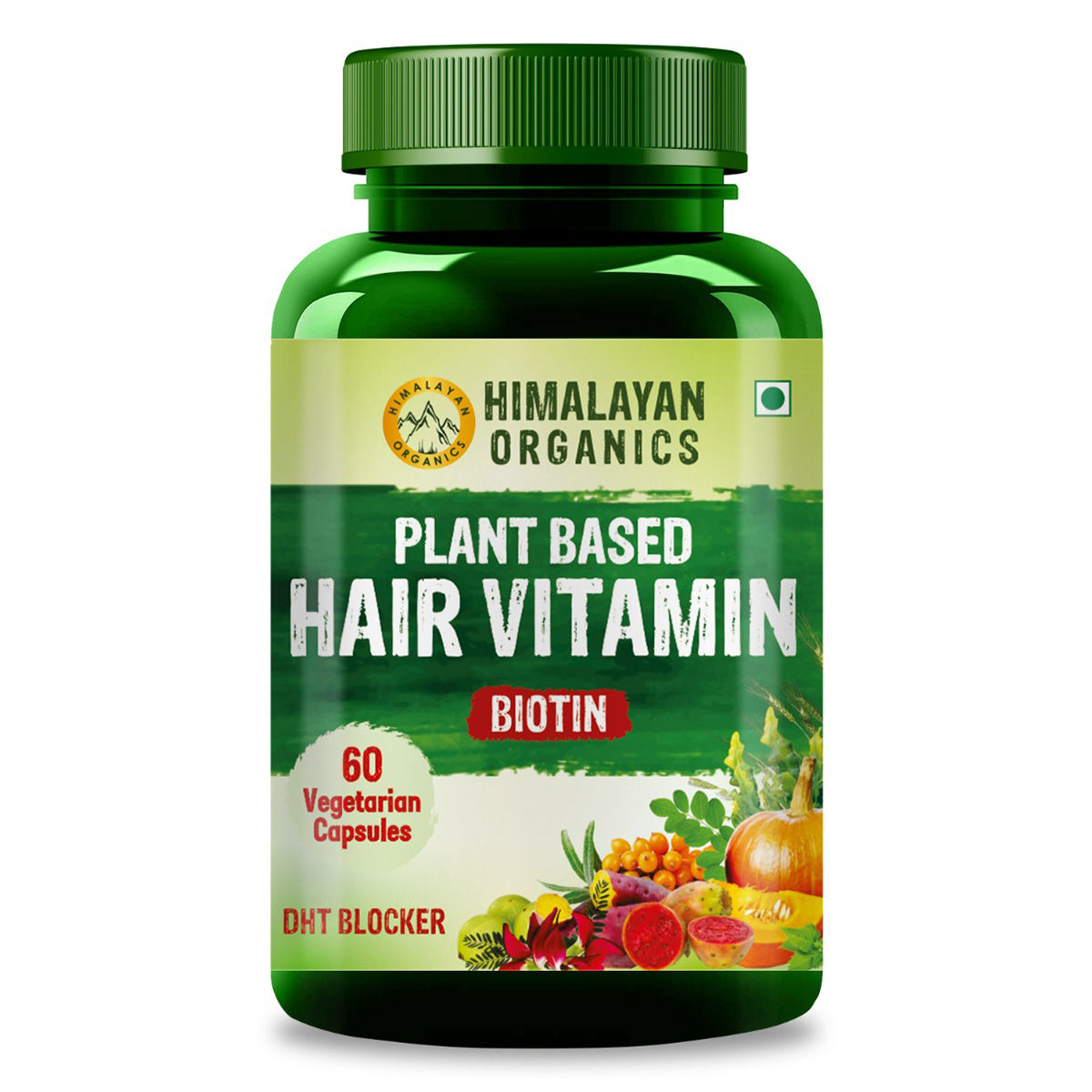 Buy Himalayan Organics Plant Based Hair Vitamin Biotin, 60 Capsules Online
