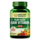Himalayan Organics Plant Based Hair Vitamin Biotin, 60 Capsules, Pack of 1