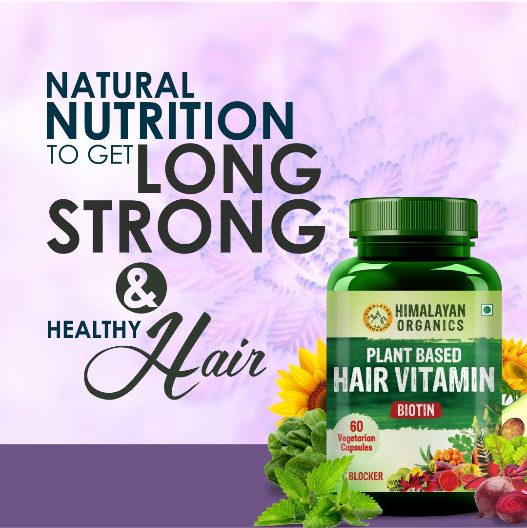 Vlado's Himalayan Organics Plant Based Hair Vitamin Biotin, 60 Capsules, Pack of 1 Vlado's Himalayan Organics Plant Based Hair Vitamin Biotin, 60 Capsules, Pack of 1