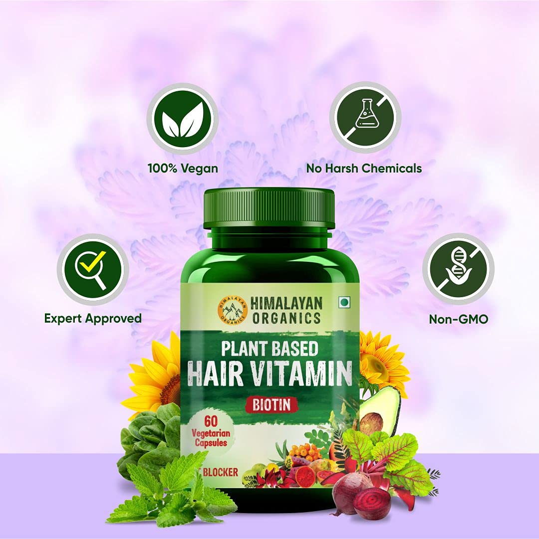 Vlado's Himalayan Organics Plant Based Hair Vitamin Biotin, 60 Capsules, Pack of 1 Vlado's Himalayan Organics Plant Based Hair Vitamin Biotin, 60 Capsules, Pack of 1