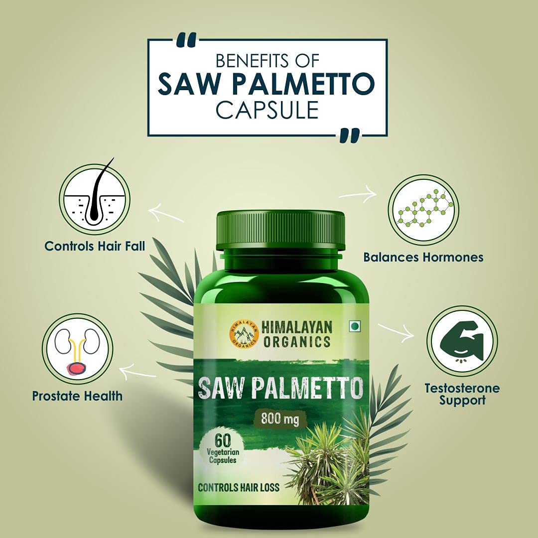 Vlado's Himalayan Organics Saw Palmetto 800 mg, 60 Capsules, Pack of 1 Vlado's Himalayan Organics Saw Palmetto 800 mg, 60 Capsules, Pack of 1