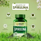 Himalayan Organics Spirulina 2000 mg, 120 Capsules, Pack of 1