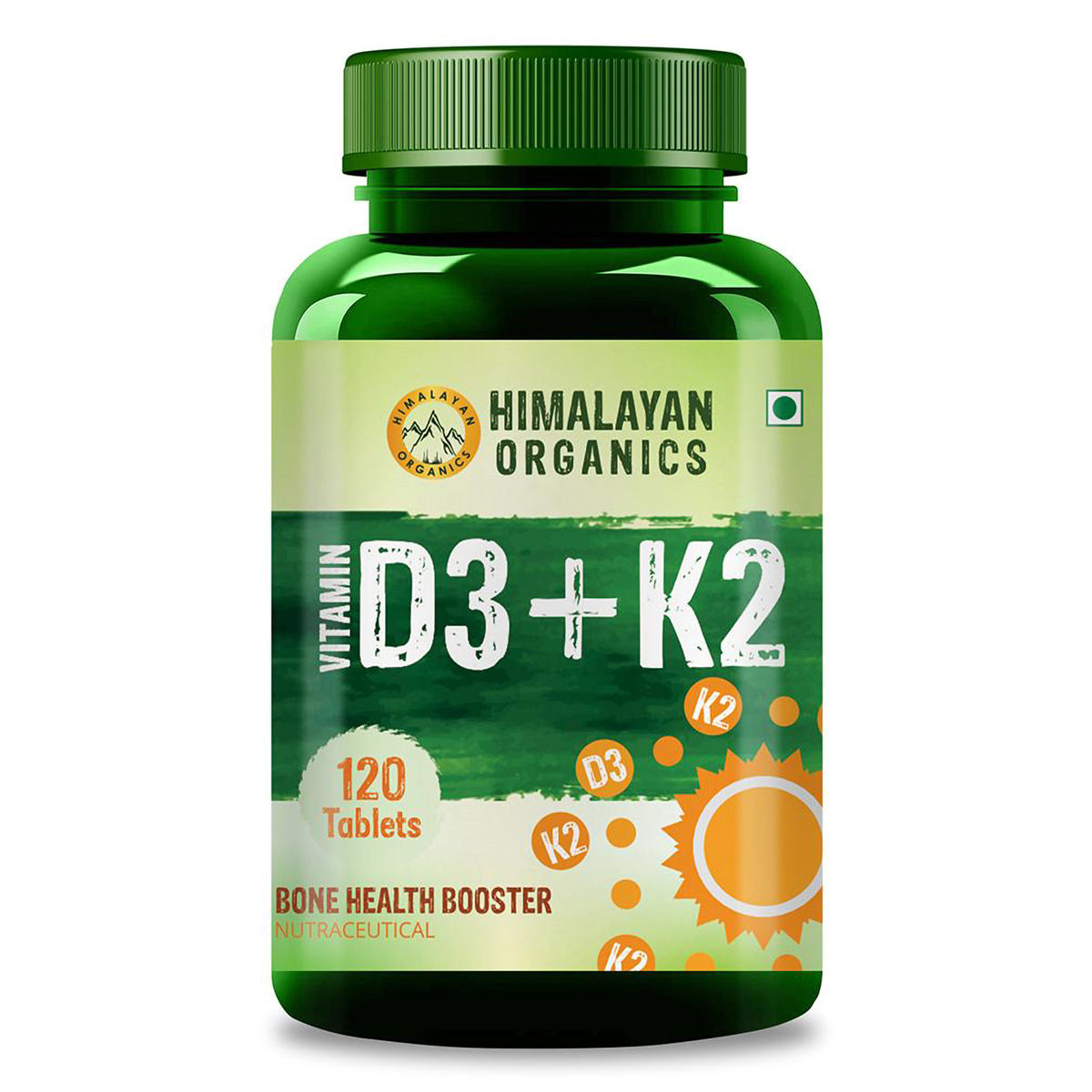 Buy Himalayan Organics Vitamin D3+K2, 120 Tablets Online