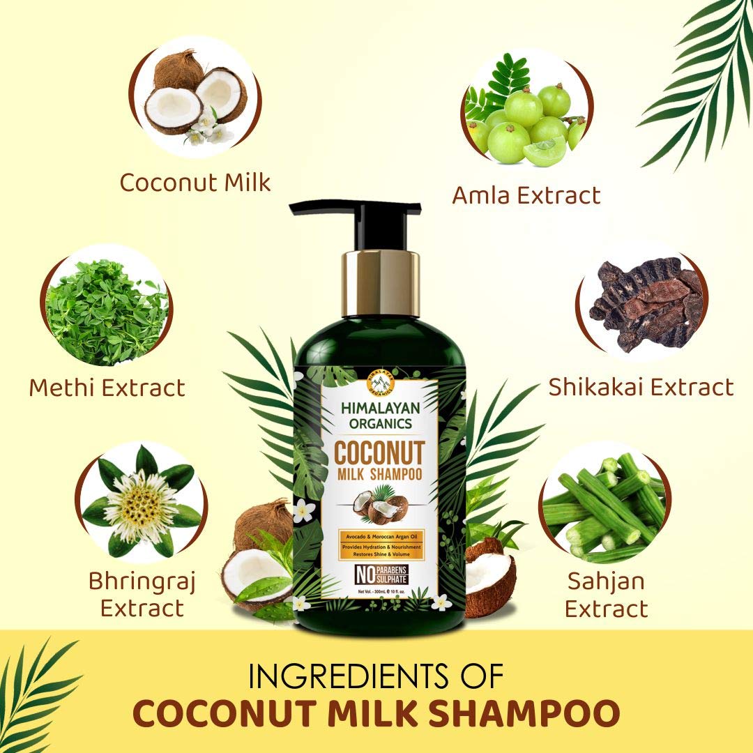 Himalayan Organics Coconut Milk Shampoo, 300 ml, Pack of 1 Himalayan Organics Coconut Milk Shampoo, 300 ml, Pack of 1