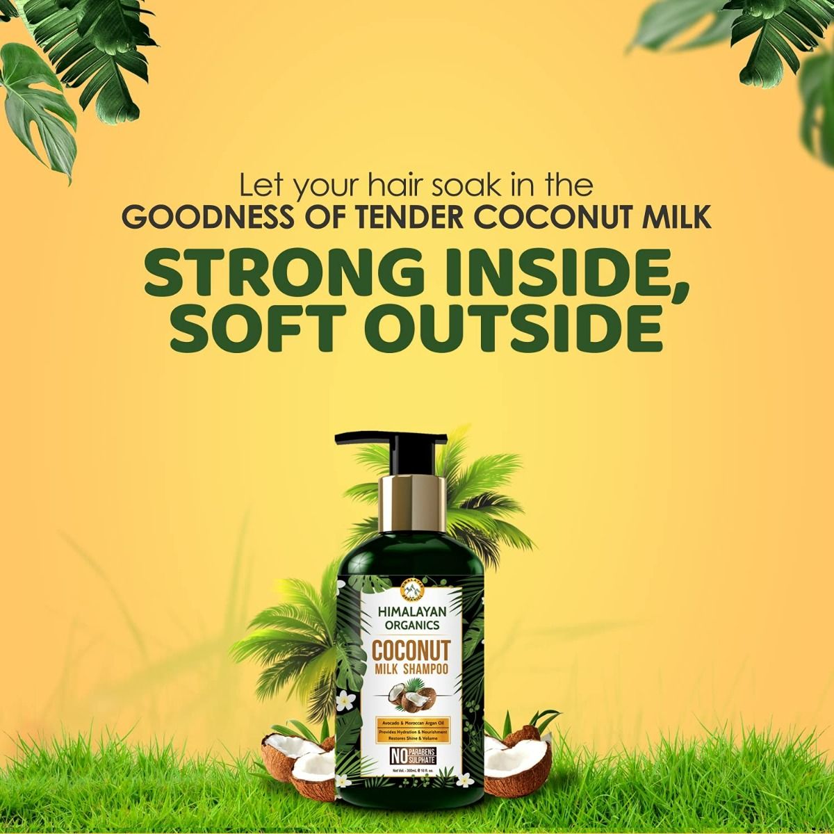 Himalayan Organics Coconut Milk Shampoo, 300 ml Price, Uses, Side