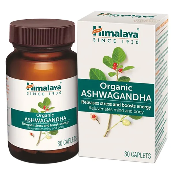 Himalaya Organic Ashwagandha, 30 Caplets