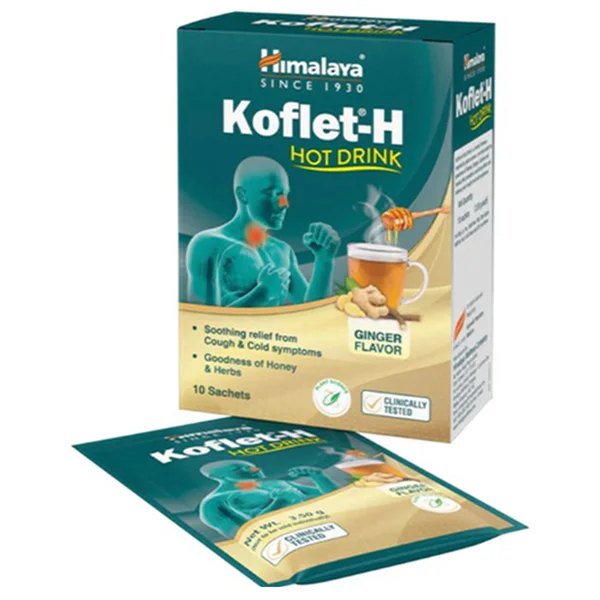 Himalaya Koflet-H Ginger Flavour Hot Drink, 3.50 gm Sachet
