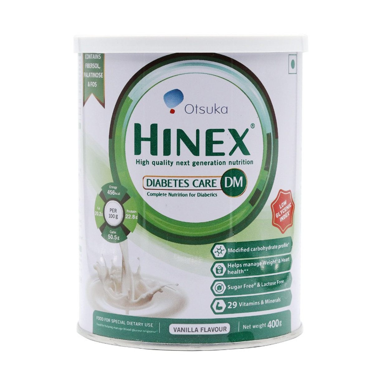 Hinex DM Sugar Free Vanilla Powder 400 gm, Pack of 1 Hinex DM Sugar Free Vanilla Powder 400 gm, Pack of 1
