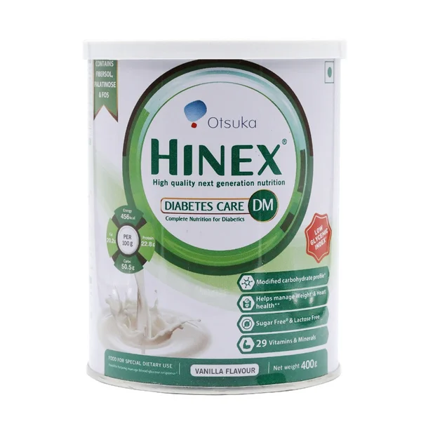 Hinex DM Sugar Free Vanilla Powder 400 gm