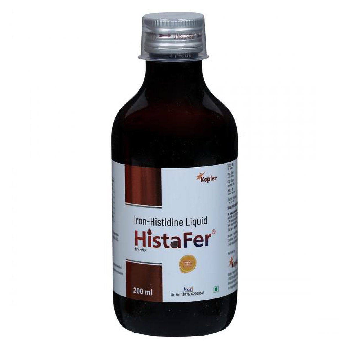 Histafer 30 mg Orange Flavour Liquid 200 ml, Pack of 1 Liquid Histafer 30 mg Orange Flavour Liquid 200 ml, Pack of 1 Liquid