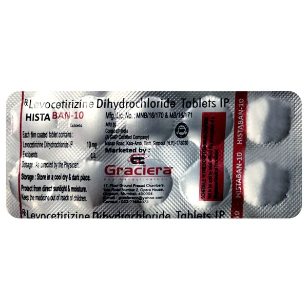 Histaban-10 Tablet 10's