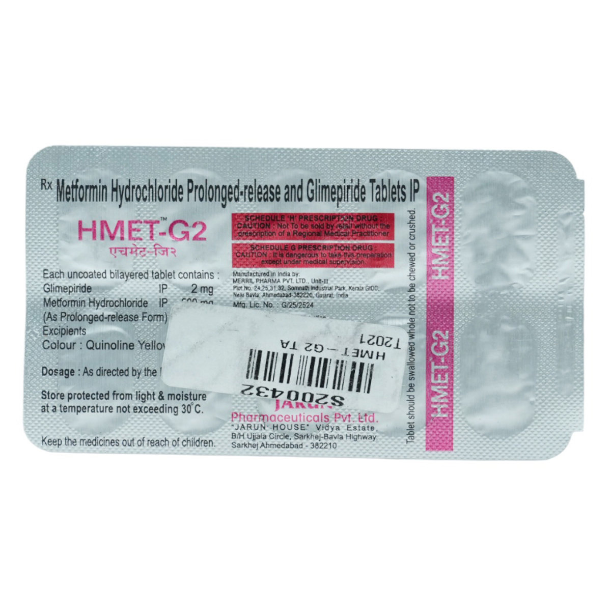 HMET G2 TABLET 10'S , Pack of 10 TabletS HMET G2 TABLET 10'S , Pack of 10 TabletS