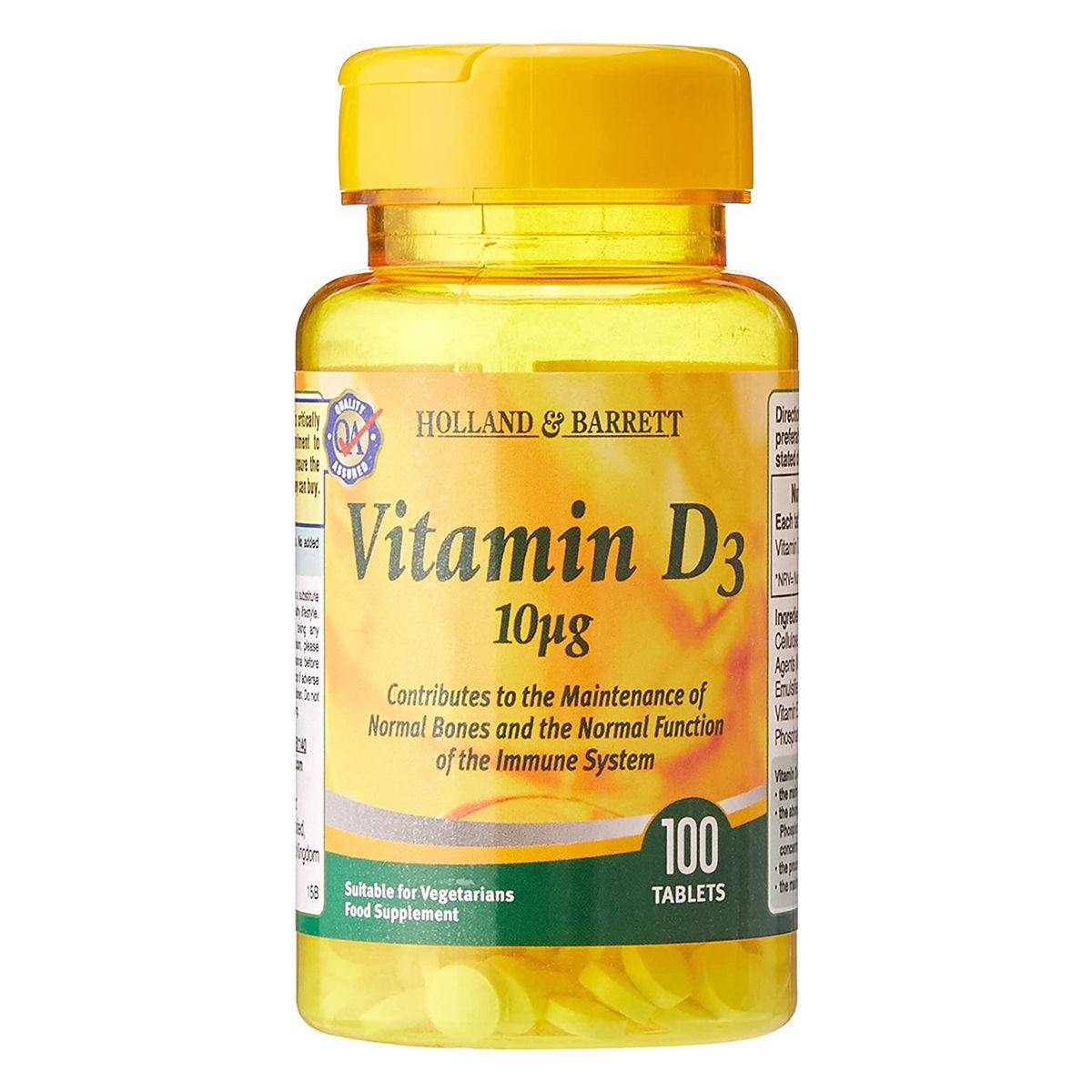 Buy Holland & Barrett Vitamin D3 10 ug, 100 Tablets Online