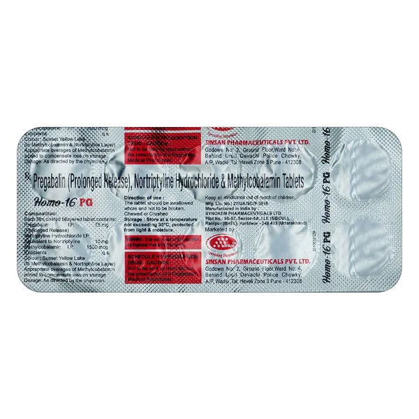 Homo 16PG Tablet 10's