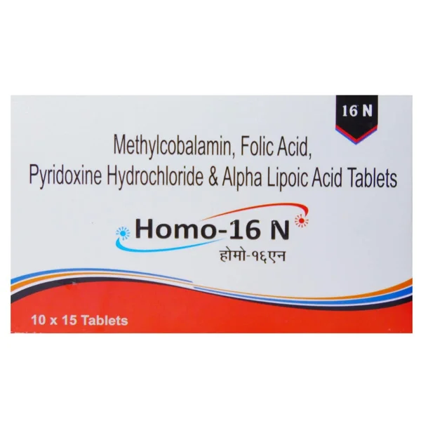 Homo-16N Tablet 15's, Pack of 15 TabletS