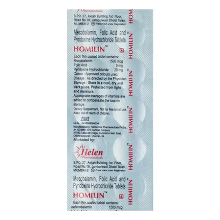 Homilin Tablet 10's