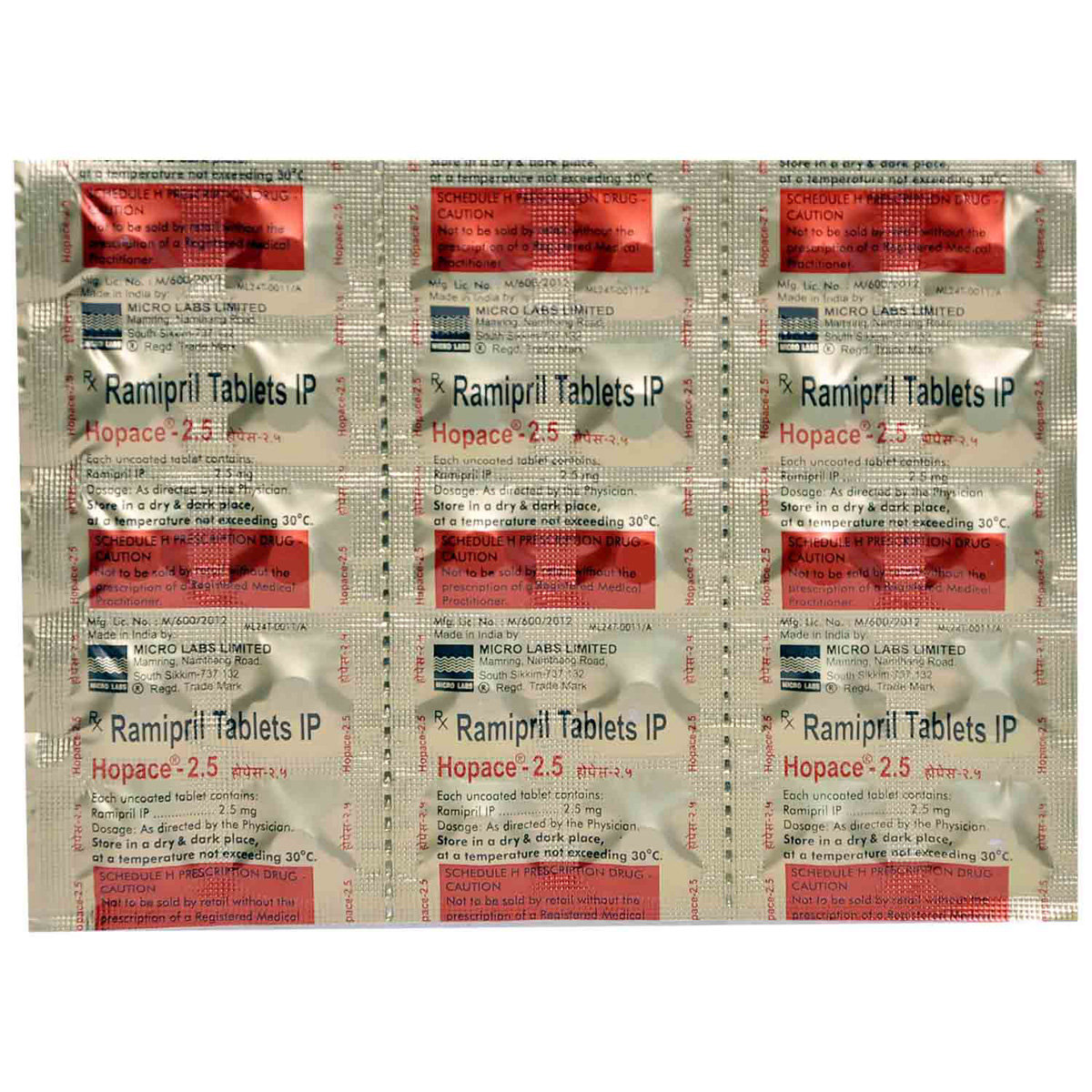 Hopace-2.5 Tablet 10's, Pack of 10 TABLETS Hopace-2.5 Tablet 10's, Pack of 10 TABLETS