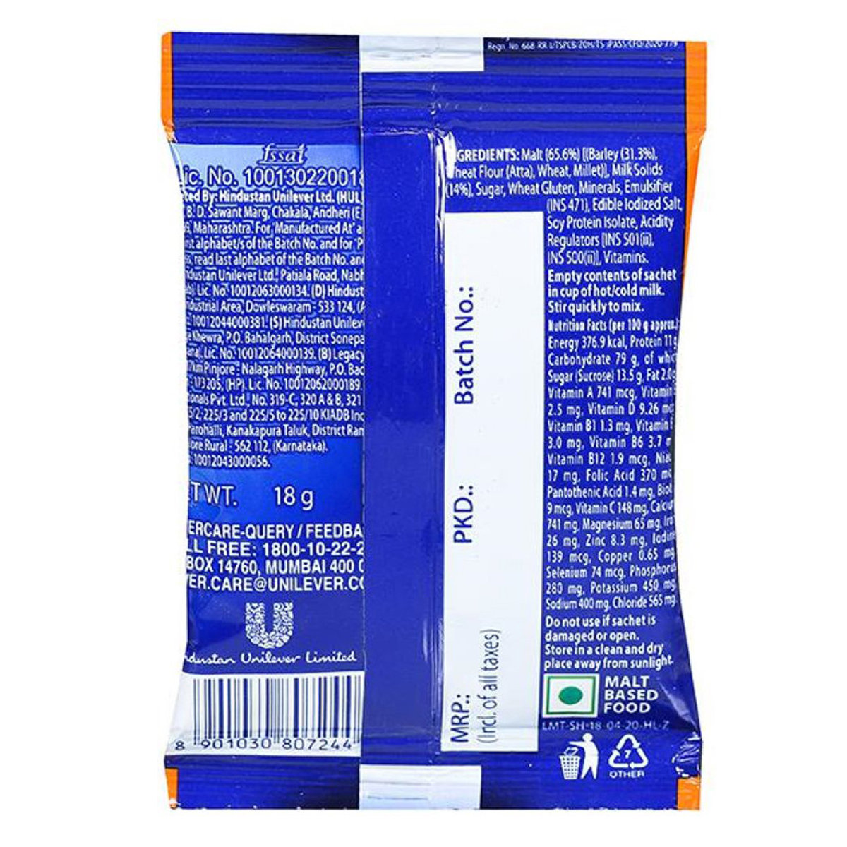 Horlicks Classic Malt Flavour Nutrition Drink Powder 18 gm | Support Immunity | Improves Bone & Muscle Health | Healthy Weight Gain, Pack of 1 Horlicks Classic Malt Flavour Nutrition Drink Powder 18 gm | Support Immunity | Improves Bone & Muscle Health | Healthy Weight Gain, Pack of 1