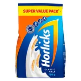 Horlicks Classic Malt Flavour Nutrition Powder, 750 gm Refill Pack, Pack of 1