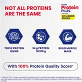 Horlicks Protein Plus Vanilla Flavour Nutrition Powder 400 gm | Triple Protein Blend Of Soy, Whey, Casein | Helps To Build Muscle Mass | High Protein Drinks For Men &amp; Women, Pack of 1