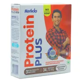 Horlicks Protein Plus Chocolate Flavour Nutrition Powder, 200 gm Refill Pack, Pack of 1