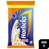 Horlicks Classic Malt Flavour Nutrition Drink Powder, 400 gm Pouch, Pack of 1