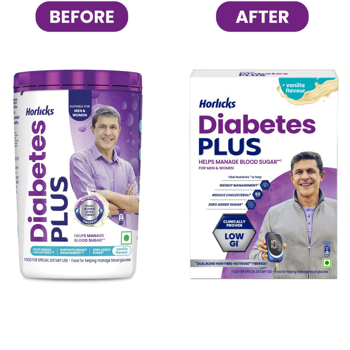 Horlicks Diabetes Plus Vanilla Flavour Nutrition Powder 400 gm | Helps Manage Blood Sugar | Weight Management, Pack of 1 Horlicks Diabetes Plus Vanilla Flavour Nutrition Powder 400 gm | Helps Manage Blood Sugar | Weight Management, Pack of 1