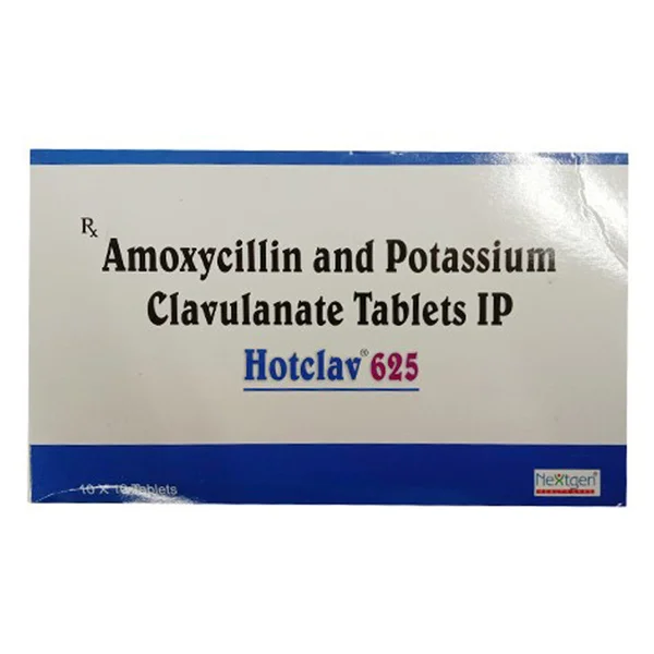 Hotclav 625 mg Tablet 10's