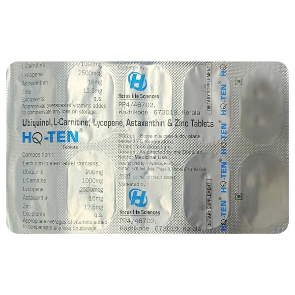 HQ-Ten Tablet 10's, Pack of 10