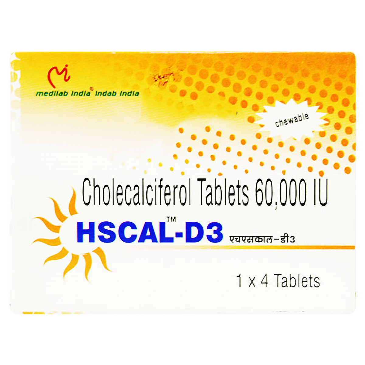 HsCal-D3 Tablet 4's, Pack of 4 HsCal-D3 Tablet 4's, Pack of 4