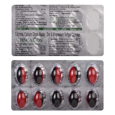 Hscal-OS Softgel Capsule 10's, Pack of 10 CAPSULES