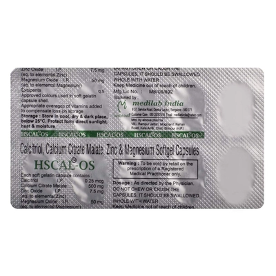 Hscal-OS Softgel Capsule 10's, Pack of 10 CAPSULES