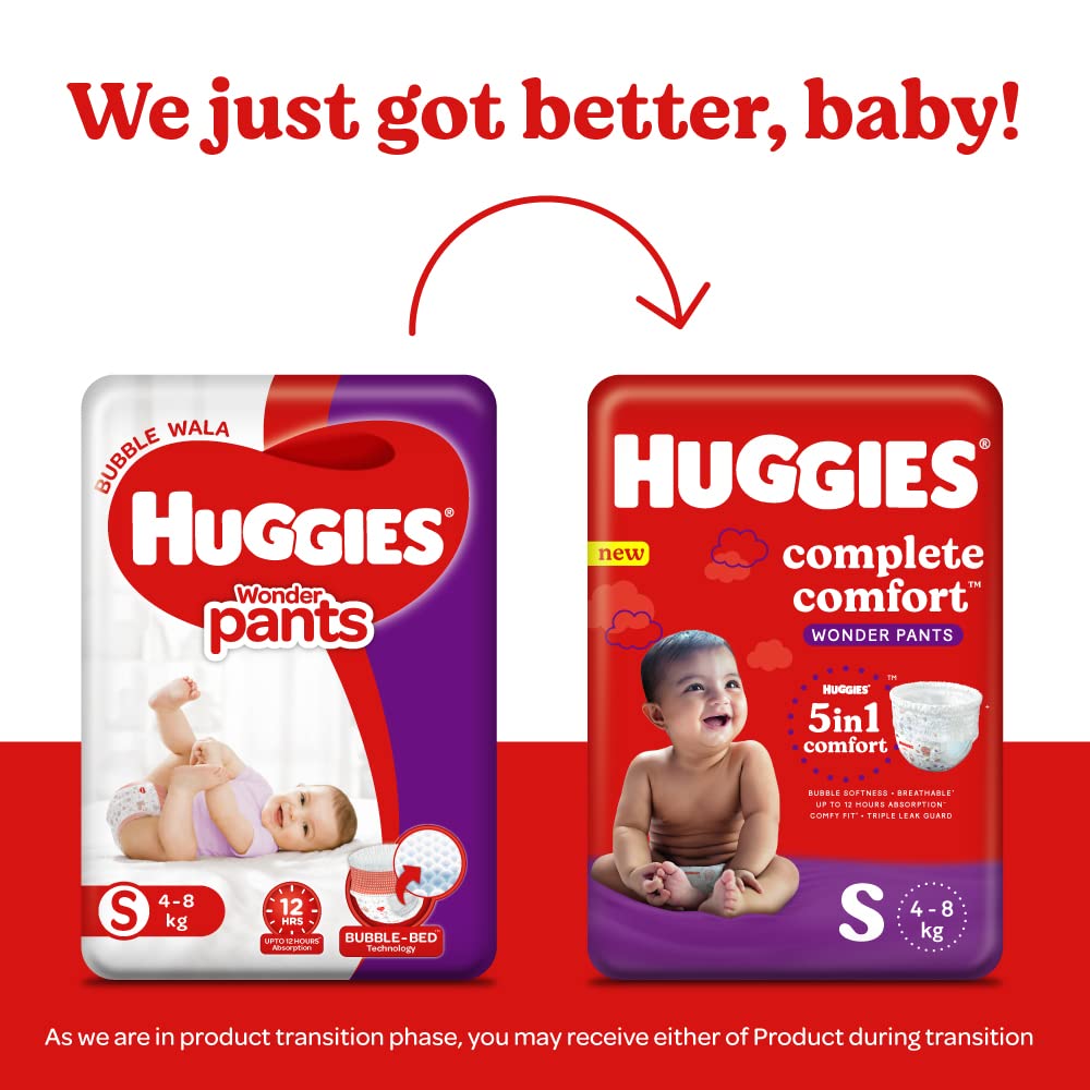 Huggies Complete Comfort Wonder Baby Diaper Pants Small 106 Count Price  Uses Side Effects Composition  Apollo Pharmacy