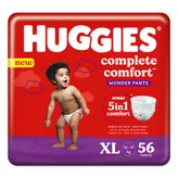 Huggies Complete Comfort Wonder Baby Diaper Pants XL, 56 Count, Pack of 1