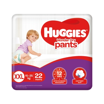 Huggies Wonder Dry Baby Diaper Pants XXL, 22 Count, Pack of 1