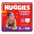 Huggies Complete Comfort Wonder Baby Diaper Pants Small, 106 Count