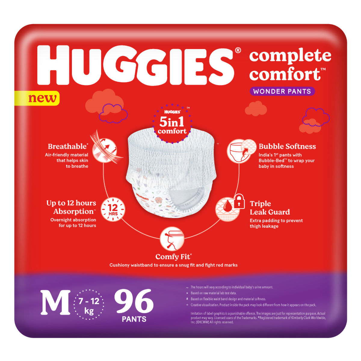 Huggies Wonder Pants Diaper S-86 - S - Buy 1 Huggies Pant Diapers |  Flipkart.com