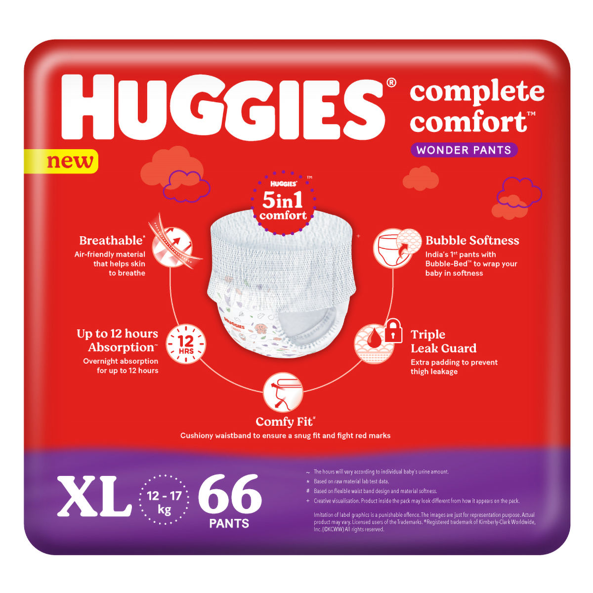 HUGGIES WONDER PANTS SXTRA SMALL XS 12 PACK OF 224 COUNT0