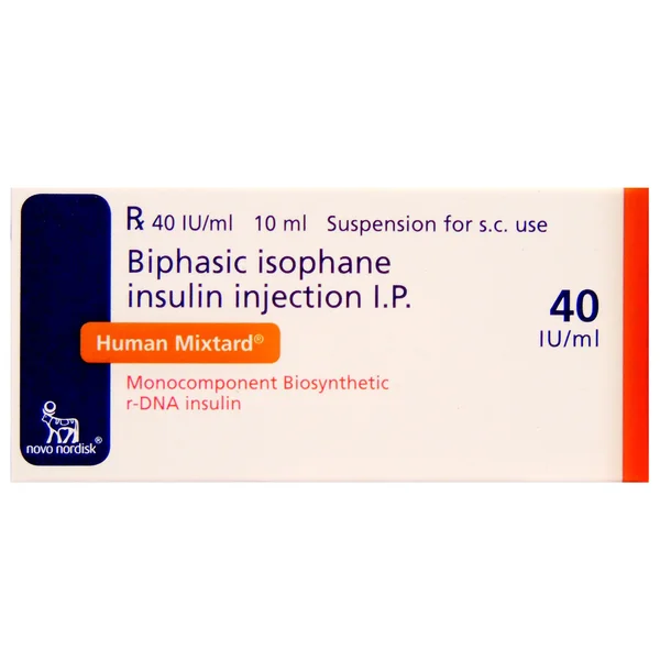 Human Mixtard 70/30 40IU Suspension for Injection 10 ml