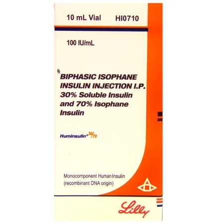 Huminsulin 30/70 100IU/ml Injection 10 ml