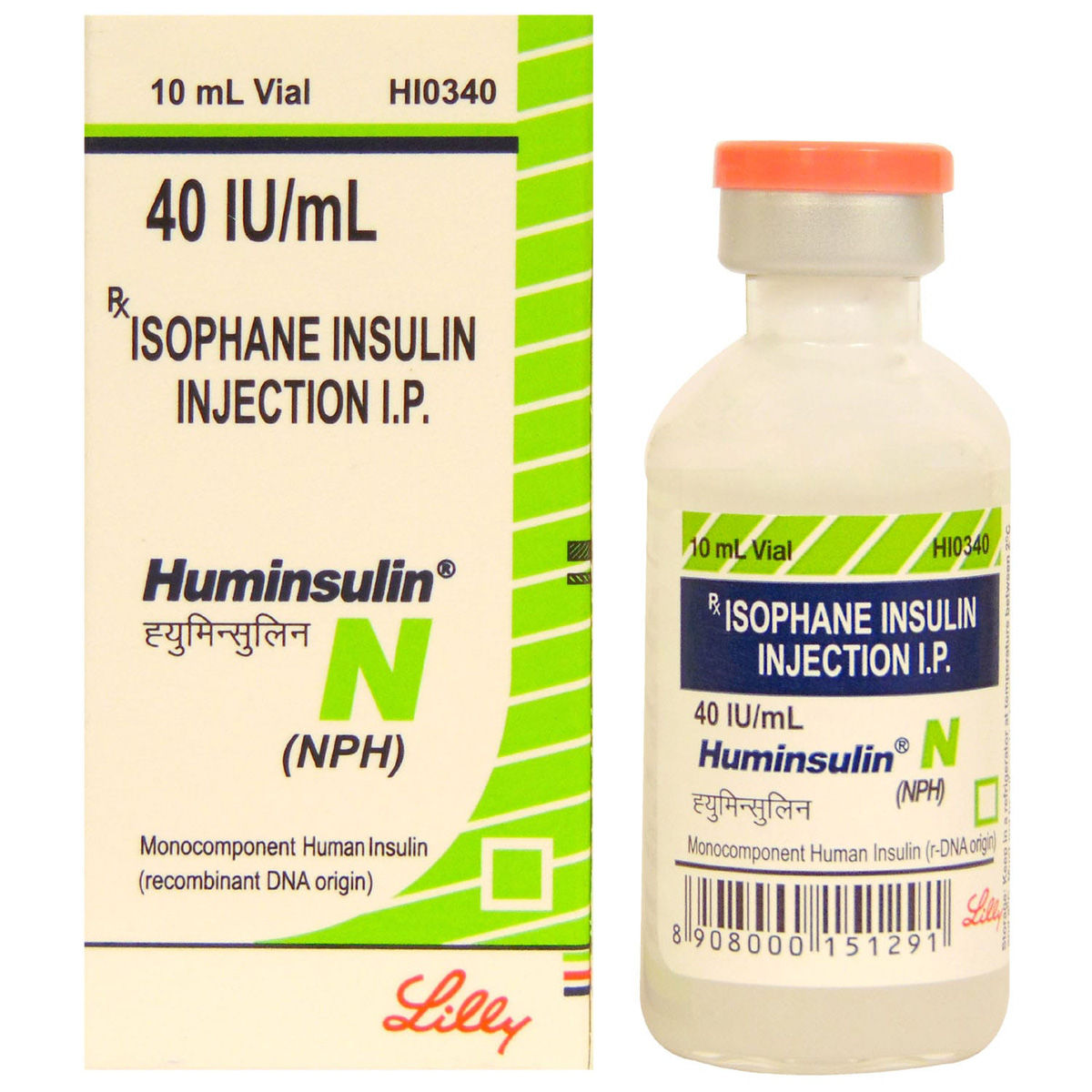 Buy Huminsulin N 40IU Injection 10 ml Online