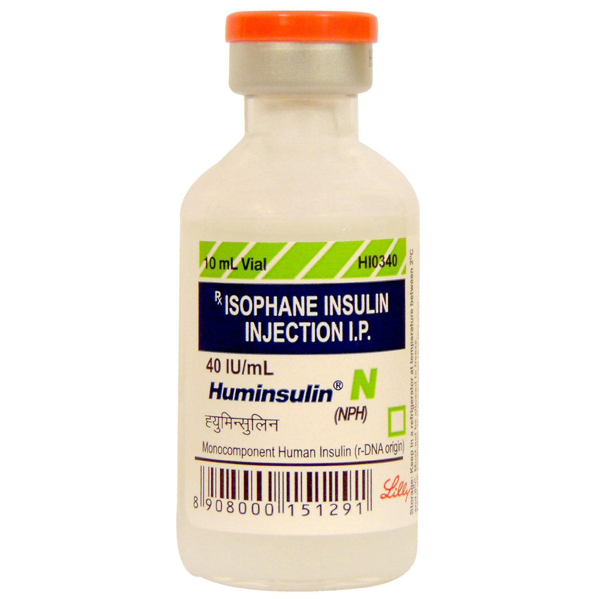 Huminsulin N 40IU Injection 10 ml, Pack of 1 INJECTION Huminsulin N 40IU Injection 10 ml, Pack of 1 INJECTION