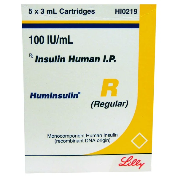 Huminsulin R 100IU/ml Cartridge 5 x 3 ml
