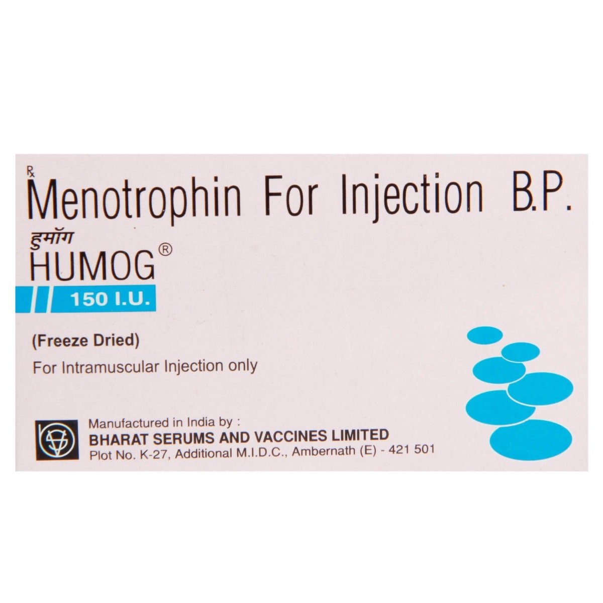 Humog 150IU Injection 1's, Pack of 1 Injection Humog 150IU Injection 1's, Pack of 1 Injection