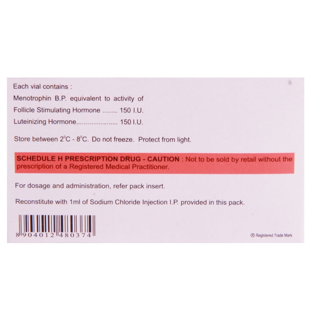 Humog 150IU Injection 1's, Pack of 1 Injection Humog 150IU Injection 1's, Pack of 1 Injection