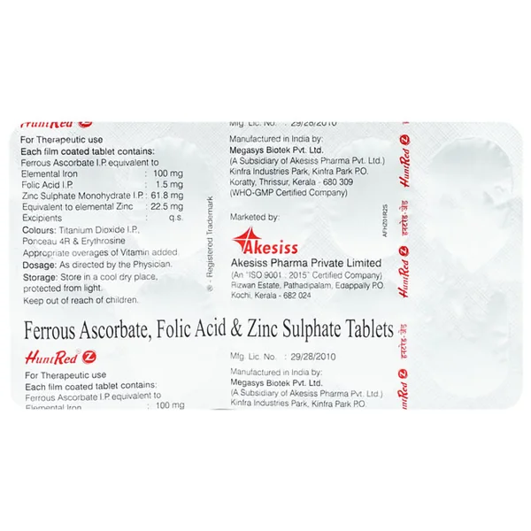 Huntred Z Tablet 10's