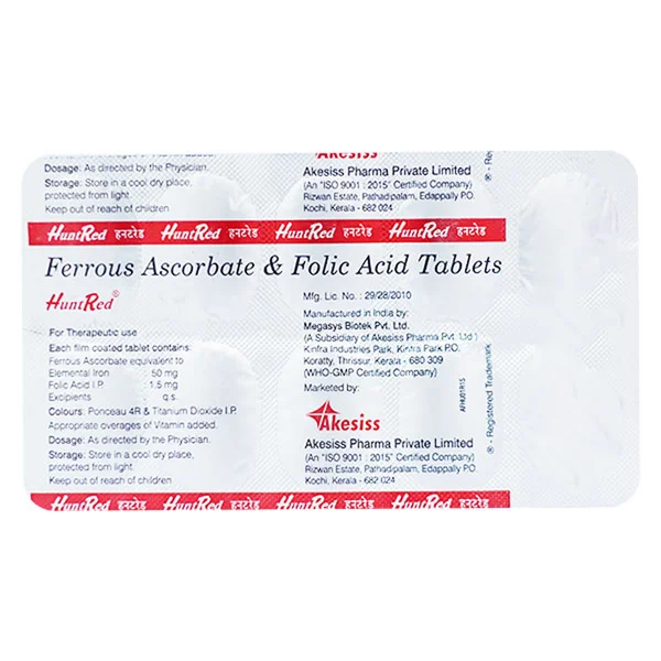 Huntred Tablet 10's, Pack of 10 TABLETS