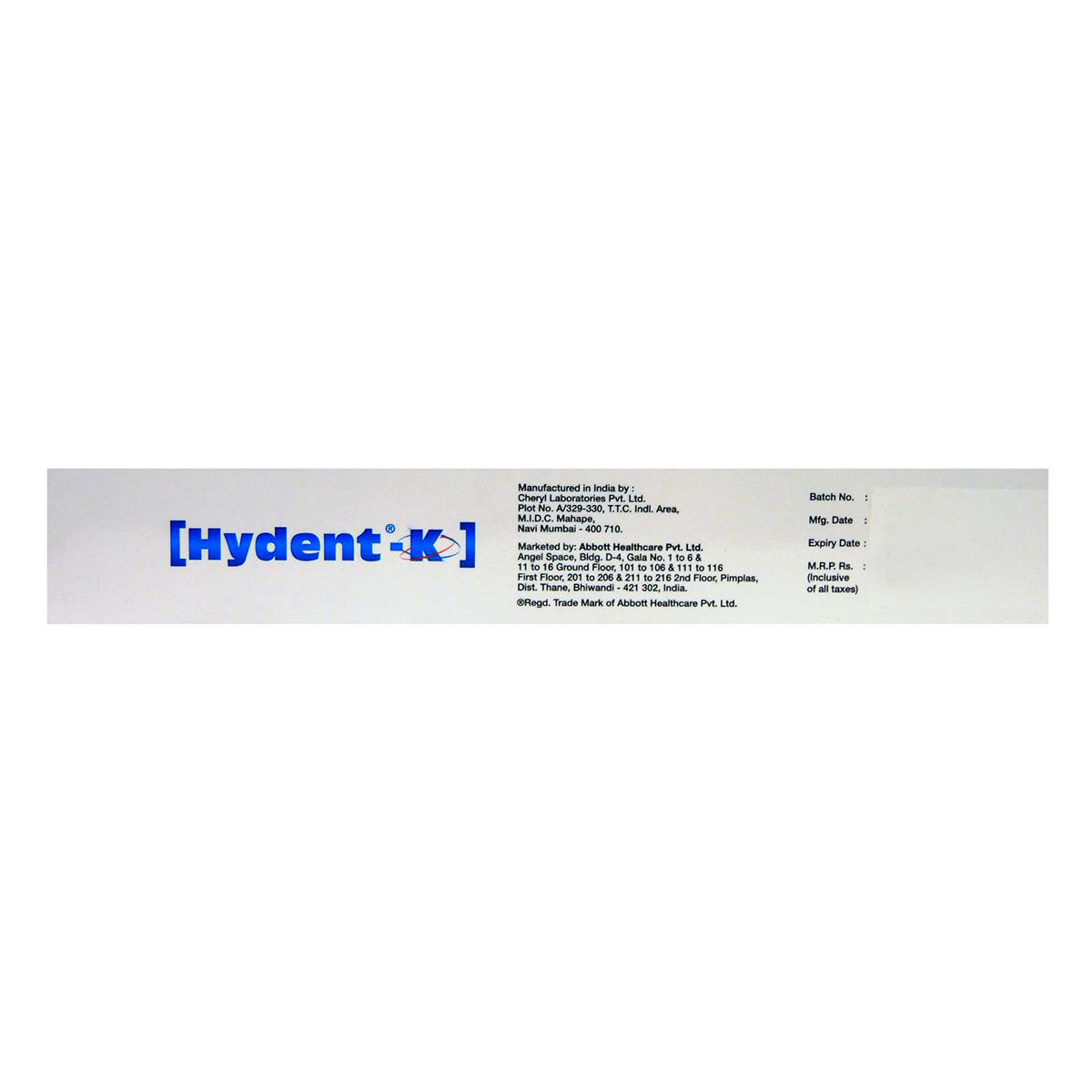 Hydent-K Sensitive Teeth Toothpaste, 100 gm, Pack of 1 Hydent-K Sensitive Teeth Toothpaste, 100 gm, Pack of 1